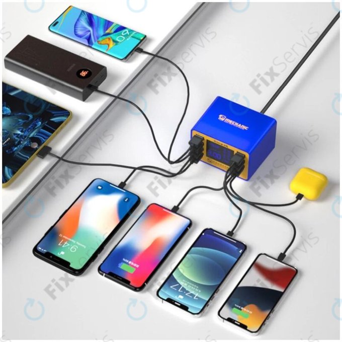 Mechanic iCharge 8M - USB Servisná Nabíjacia Stanica s USB-C a USB 3.0