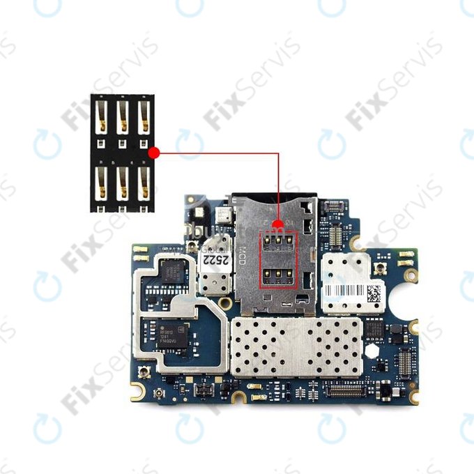 Xiaomi Mi3 - Čítač SIM Karty