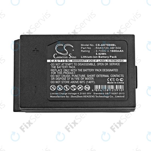 Batéria pre Akerstroms Mercury 8B, Jupiter, Era 150J, 1600mAh, Li-Ion, 3.7V, RAK3720, HQ