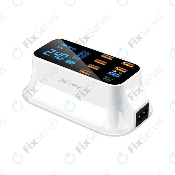 Asometech Model E - USB Servisná Nabíjacia Stanica s USB 3.0 a USB-C