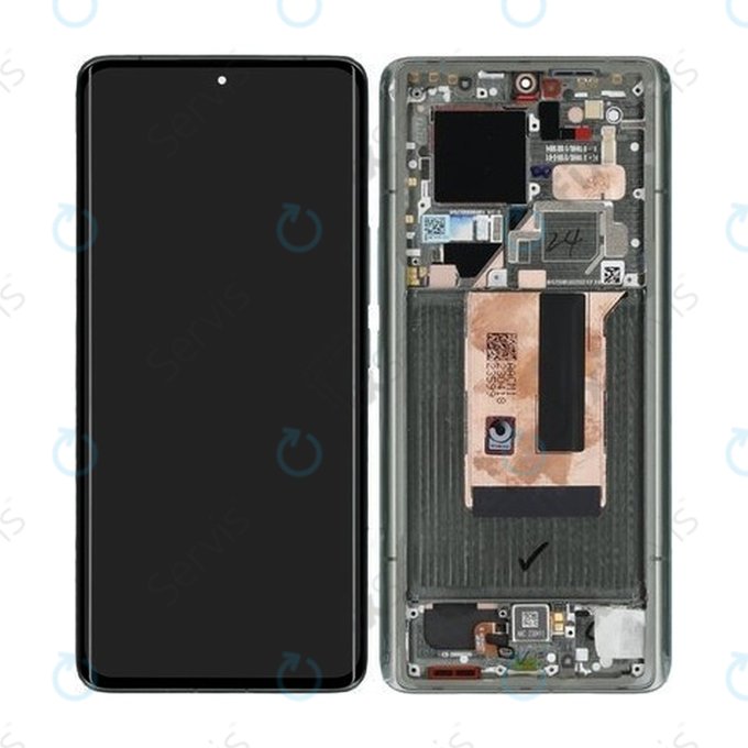 Xiaomi 13 Ultra - LCD Displej + Dotykové Sklo + Rám (Green) - 56000500M100 Genuine Service Pack