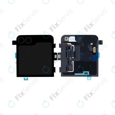 Samsung Galaxy Z Flip 6 F741B - LCD Displej + Dotykové Sklo + Rám (Vonkajší) (Crafted Black) - GH97-30012E Genuine Service Pack