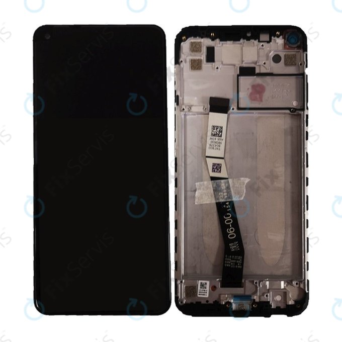 Xiaomi Redmi Note 9 - LCD Displej + Dotykové Sklo + Rám (Midnight Grey) - 560003J15S00, 560009J15S00 Genuine Service Pack