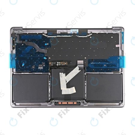 Apple MacBook Pro 13" A1708 (Late 2016 - Mid 2017) - Horný Rám Klávesnice + Klávesnica US + Mikrofón + Trackpad + Reproduktory (Space Gray)