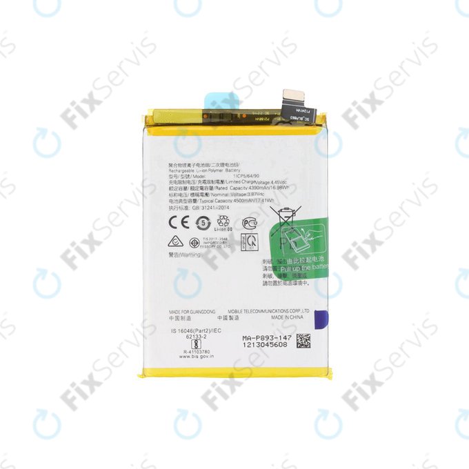 Oppo Reno 7 5G, Find X3 Neo, Find X5 Lite - Batéria BLP855 4500mAh