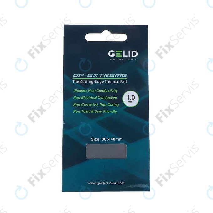 Teplovodivá podložka GELID GP-Extreme, 12 W/mK, 80 × 40 × 1,0mm