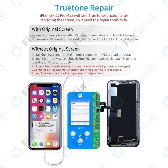 JC V1S Programmer + LCD Board (iPhone 7 - 11 Pro Max)