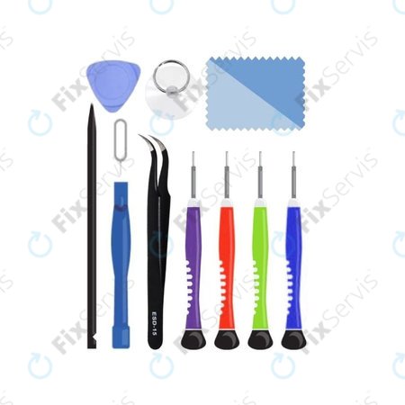 FixPremium - Kompletný Set Náradia pre Montáž Mobilných Telefónov 11v1