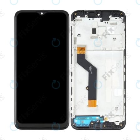 Motorola Moto E7 Plus XT2081 - LCD Displej + Dotykové Sklo + Rám (Black) TFT