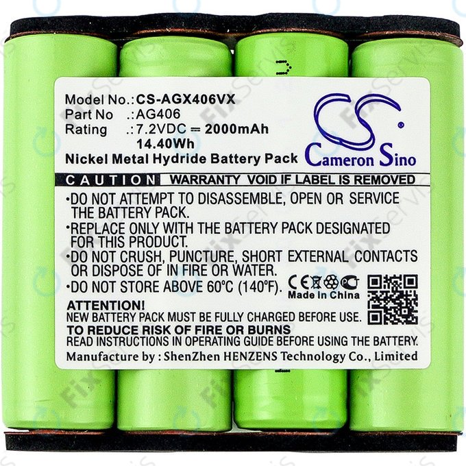 AEG Electrolux Rapido ZB-series - Batéria AG406 Ni-MH 7.2V 2000mAh HQ