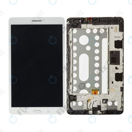Samsung Galaxy Tab 4 Pro 8.4 T320 - LCD Displej + Dotykové Sklo + Rám (White) - GH97-15556A Genuine Service Pack