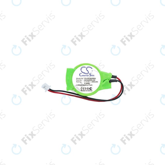 Batéria pre CMOS for Advent, Asus, HP, MSI, 200mAh, Lithium, 3V, GC02000KJ00, HQ