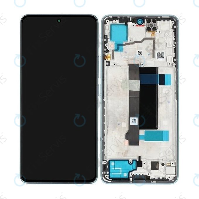 Xiaomi Redmi Note 13 Pro 5G 2312DRA50C - LCD Displej + Dotykové Sklo + Rám (Ocean Teal) - 5600010N1600 Genuine Service Pack