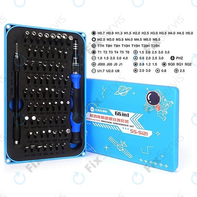 Sunshine SS-5121 - Sada so Skrutkovačom a Bitmi 66v1