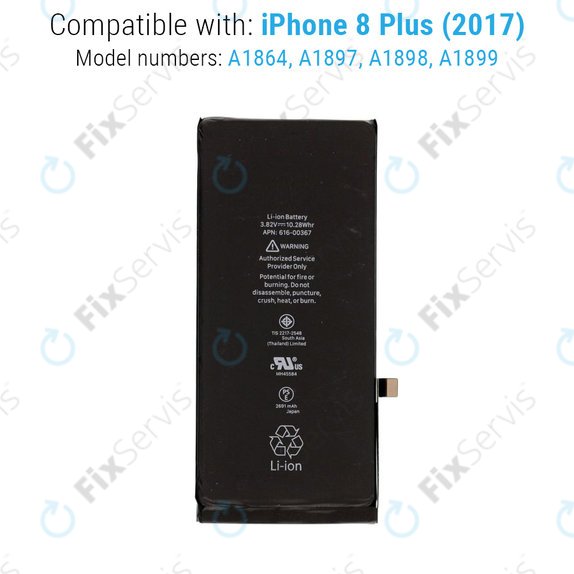 Batéria pre iPhone 8 Plus, 2691mAh