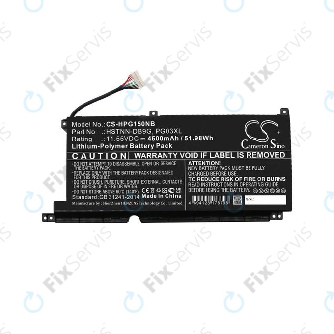 Batéria pre HP Pavilion Gaming 15,16, Spectre X360 15, 4500mAh, Li-Pol, 11.55V, 3ICP6/60/72, HQ