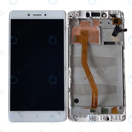 Lenovo K6 Note K53a48 - LCD Displej + Dotykové Sklo + Rám (White) TFT