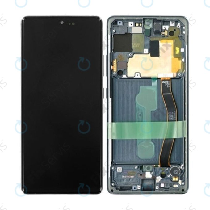 Samsung Galaxy S10 Lite G770F - LCD Displej + Dotykové Sklo + Rám (Prism Black) OLED