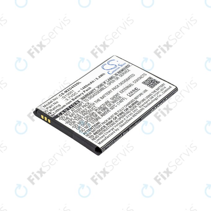 Batéria pre Navon Mizu D455, 1460mAh, Li-Ion, 3.7V, G13001, HQ