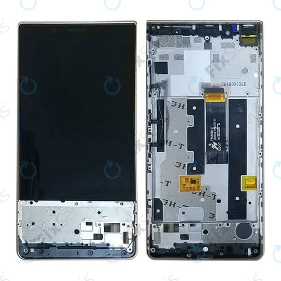 Blackberry Key2 LE - LCD Displej + Dotykové Sklo + Rám (Black) TFT