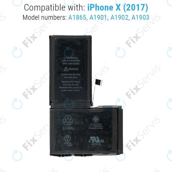 Apple iPhone X - Batéria 2716mAh FixPremium