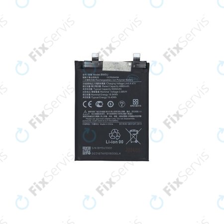 Xiaomi Redmi Note 13 Pro+ 23090RA98C - Batéria BM5U 5000mAh - 1330103000037B Genuine Service Pack