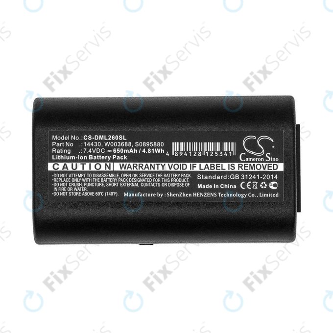 Batéria pre Dymo 260, 280, 650, 650mAh, Li-Ion, 7.4V, 14430, HQ