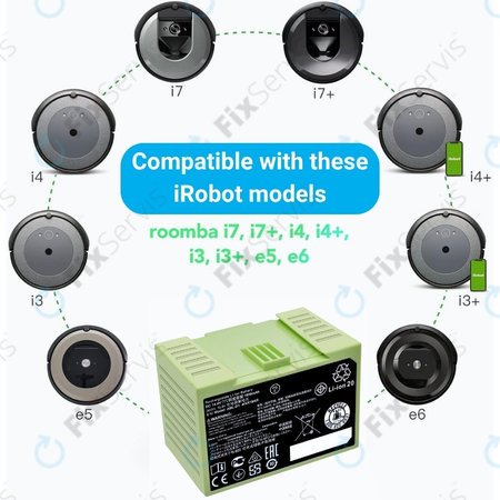 iRobot Roomba e-series, i-series - Batéria ABL-D1, 4624864, ABL-D2 Li-Ion 14.4V 3000mAh