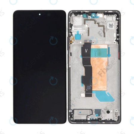 Xiaomi Poco F5 23049PCD8G, 23049PCD8I - LCD Displej + Dotykové Sklo + Rám (Black) OLED