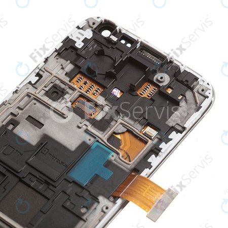 Samsung Galaxy S4 Mini i9195 - LCD Displej + Dotykové Sklo + Rám (White Frost) - GH97-14766B Genuine Service Pack