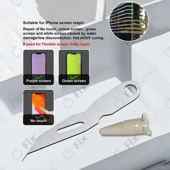 Ultratenká čepeľ na opravu ITO/LCD vodičov – na opravy liniek displeja a nanášanie vodivej striebornej pasty