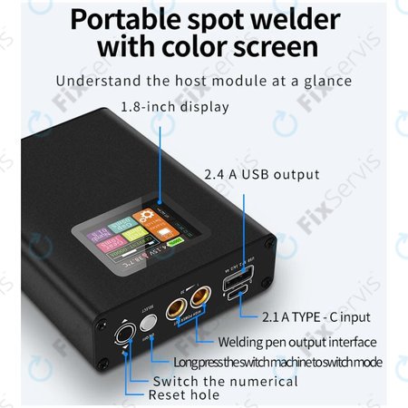 Docreate SW - Prenosná Bodová Zváračka Batérií s Displejom (5000mAh)