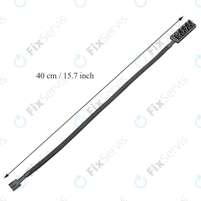 PWM rozbočovač ventilátorov, 4-pin, 5-portový