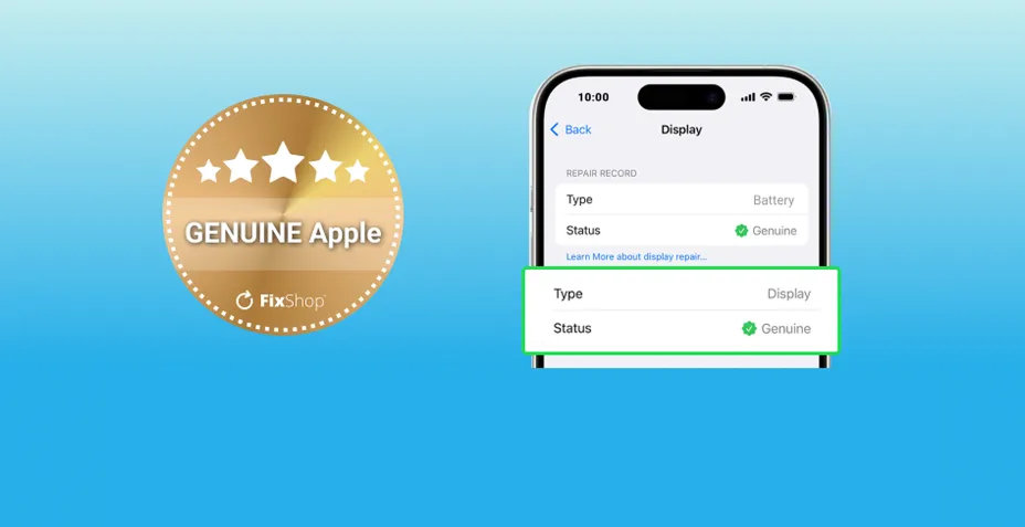 Predstavujeme novú úroveň kvality: GENUINE Apple originálne náhradné diely