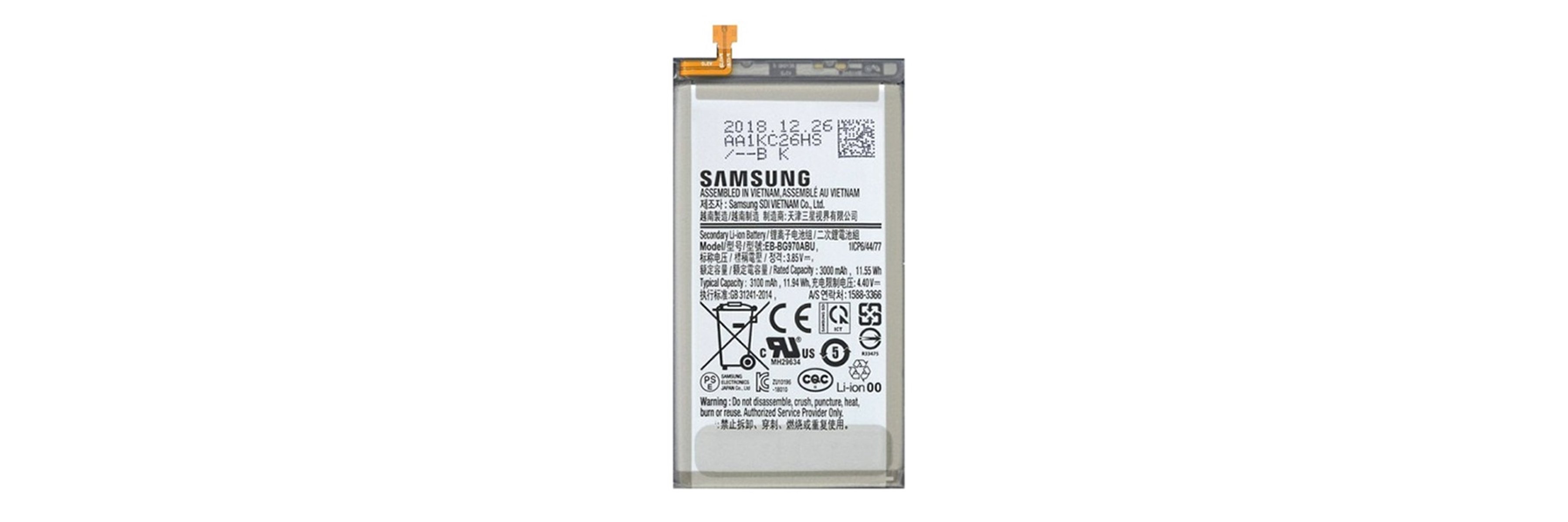 Výmena batérie Samsung Galaxy S10e