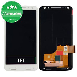 Motorola Moto X Force XT1581 - LCD Displej + Dotykové Sklo (White) TFT