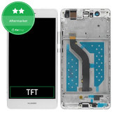 Huawei P9 Lite - LCD Displej + Dotykové Sklo + Rám (White) TFT