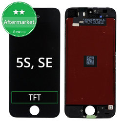 Apple iPhone 5S, SE - LCD Displej + Dotykové Sklo + Rám (Black) TFT