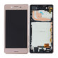 Sony Xperia X Performance F8131, F8132 - LCD Displej + Dotykové Sklo + Rám (Ružová) - 1302-3696