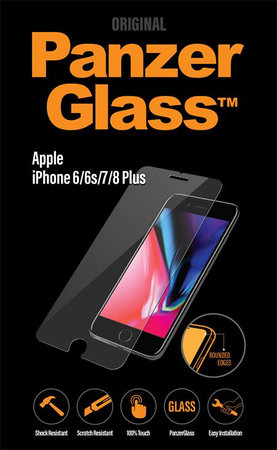 PanzerGlass - Tvrdené Sklo Standard Fit pre iPhone 6 Plus, 6s Plus, 7 Plus, 8 Plus, transparent