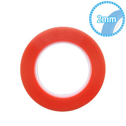 Magic RED Tape - Obojstranná Lepiaca Páska - 2mm x 25m (Transparentná)