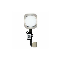 Apple iPhone 6, 6 Plus - Tlačidlo Domov + Flex Kábel (Silver)