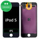 LCD Displej pre iPod Touch (5th Gen, 6th Gen, 7th Gen), Black, Dotykové sklo s rámom