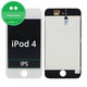 LCD Displej pre iPod Touch (4th Gen), White, Dotykové sklo s rámom