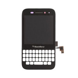 Blackberry Q5 - LCD Displej + Dotykové Sklo + Rám (Black) TFT
