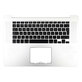 Apple MacBook Pro 15" A1398 (Late 2013 - Mid 2014) - Horný Rám Klávesnice + Klávesnica UK