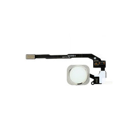 Apple iPhone 5S, SE - Tlačidlo Domov + Flex Kábel (Silver)