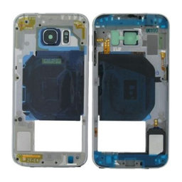 Samsung Galaxy S6 G920F - Stredný Rám (Blue Topaz) - GH96-08583D Genuine Service Pack