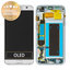 Samsung Galaxy S7 Edge G935F - LCD Displej + Dotykové Sklo + Rám (Silver) - GH97-18533B, GH97-18594B, GH97-18767B Genuine Service Pack