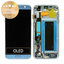 Samsung Galaxy S7 Edge G935F - LCD Displej + Dotykové Sklo + Rám (Coral Blue) - GH97-18533G, GH97-18594G, GH97-18767G Genuine Service Pack